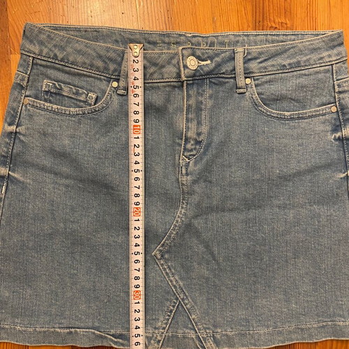 Mini denim skirt Esprit blue like new, small/medium