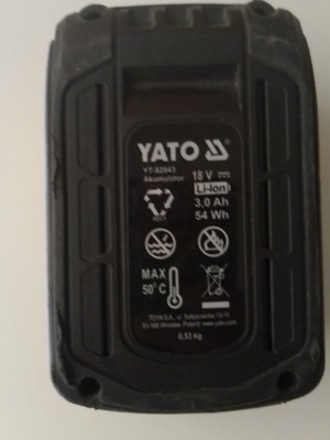 Yato 3 Amber μπαταρία σαν καινούργιο