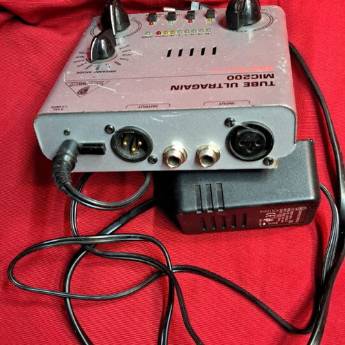 Behringer Tube Ultra MIC200 microphone preamplifier used