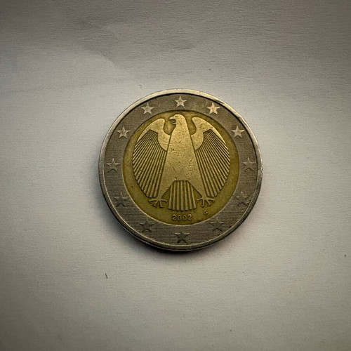 2 euro limited German coin 2002 used