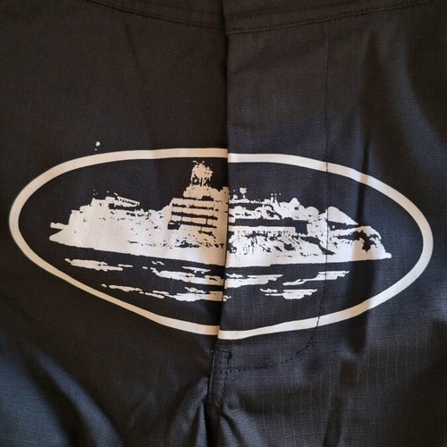 Corteiz cargo pants used, 4th anniversary, size S, black