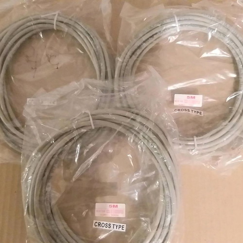 UTP Category 5 cables 5 meters new, set of 3 pieces