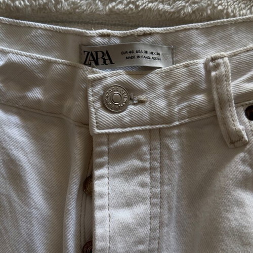 Men's white Zara jeans like new, balloon fit, size XL