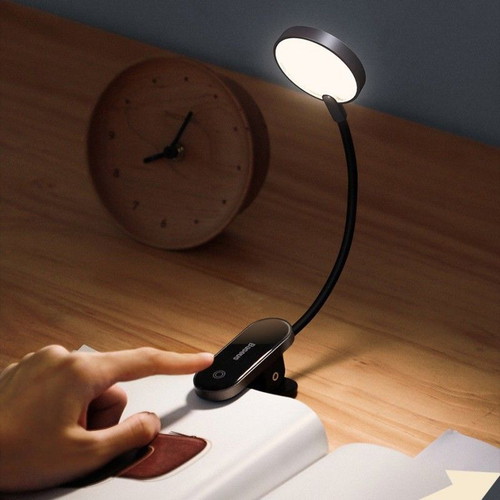 Baseus Mini Reading Clip Lamp desk lamp new, black