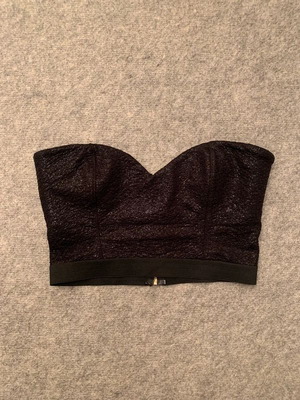 Benissimo Bustier with Lining Size S Like New Black