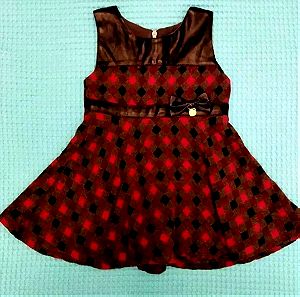 Βρεφικό αμπιγιε φόρεμα 18 μηνών repanda γκρι, κόκκινο, μαύρο