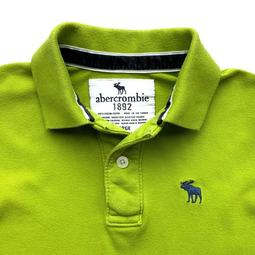 Abercrombie & Fitch Kids Polo Shirt Green Used Size L