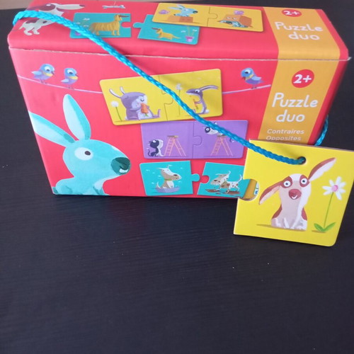 Djeco Opposites Puzzle like new for kids 2+