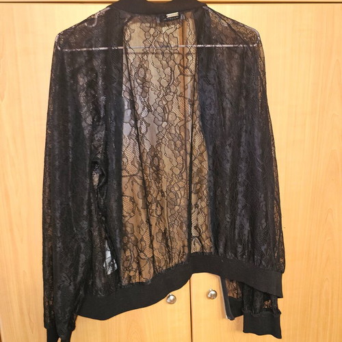 Bomber jacket BSB new, lace, size 46, black