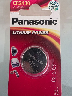 Panasonic CR2430 3V Lithium Battery new, sealed