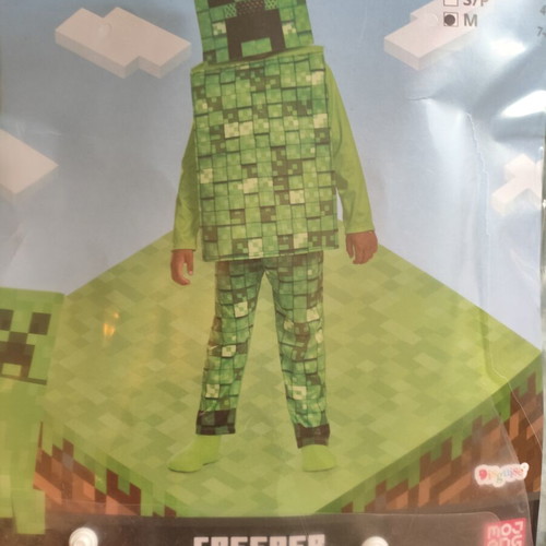 Minecraft Creeper costume for boys 7-8 years