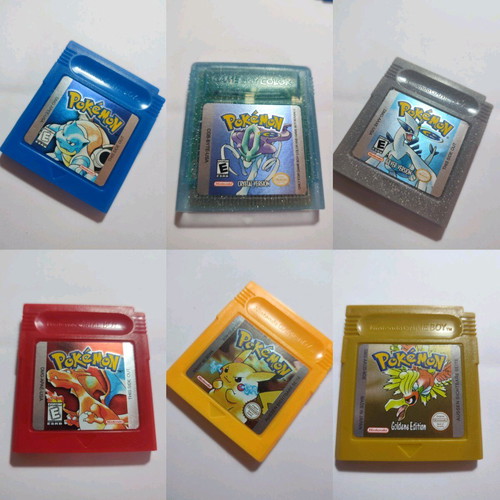 Pokemon κασέτες μεταχειρισμένες, σετ 6 για Game Boy και Advance