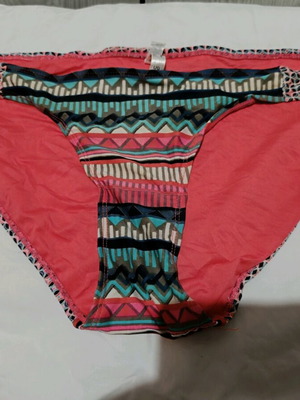 Κάτω μέρος μαγιό La Vie en Rose Aqua με πολύχρωμο tribal μοτίβο σαν καινούργιο, μέγεθος Large