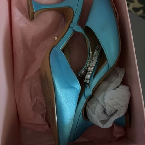 Twenty Four Hitch blue mules size 39 like new