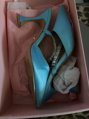 Twenty Four Hitch blue mules size 39 like new