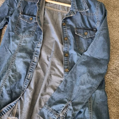 Denim shirt used, blue, excellent condition, XS/S
