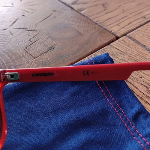 Carrera kids sunglasses used, red with mirror lenses