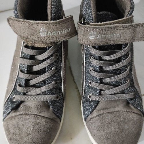 Admiral Kids Shoes No 34 used, gray and silver