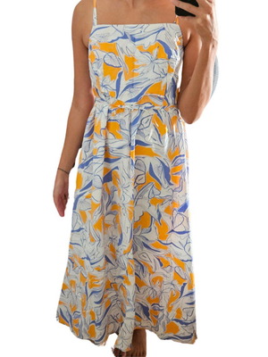 Benetton floral dress new, 100% cotton, size XS