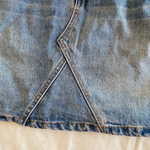 Mini jean skirt Stradivarius light blue, like new, size L
