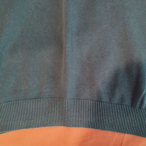 Celio men's sweater used, 100% cotton, size M, blue-green