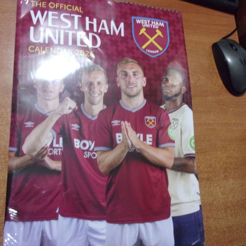 West Ham 2026 Calendar new, sealed