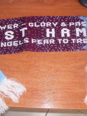 West Ham retro scarf used