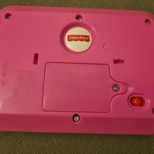 Fisher Price pink tablet used, educational baby toy