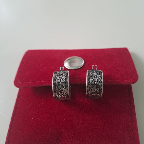 Steel earrings diameter 1.5cm new