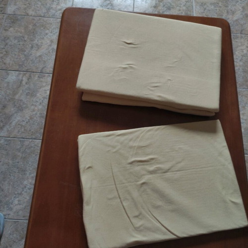 Duvet cover set with pillowcase like new, cotton yellow