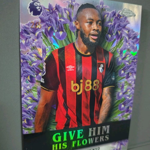 2025-26 Topps Chrome Premier League Antoine Semenyo Give Him His Flowers Iris Card new