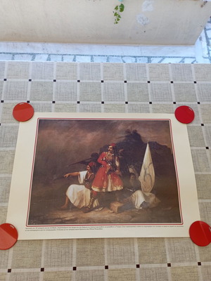 Decorative print of 1821 fighters, new, 50x35 cm