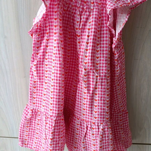 Zara pink dress with hearts like new, 104 cm, 3 years old