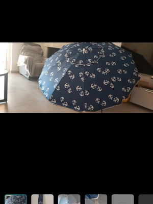 Beach umbrella new with UV protection, 2m diameter
