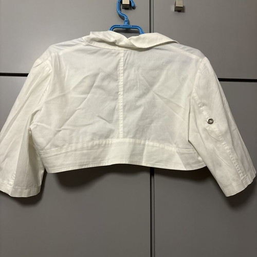 Vivette white bolero jacket, size L