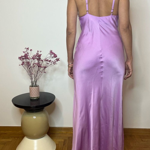 Lingerie dress long new without tags, size S 36 8, pink and purple