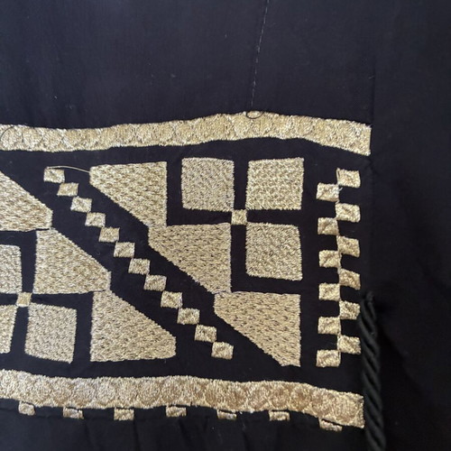 Kaftani black dress with gold embroidery like new