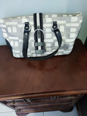 Bally shoulder bag, grey and beige