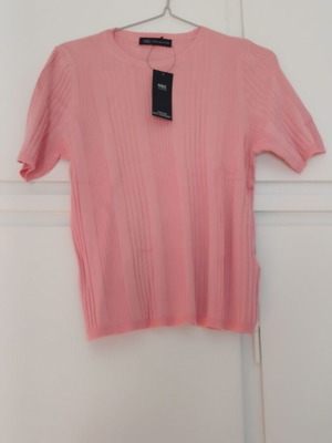 Marks & Spencer women's blouse pink short-sleeve XL new