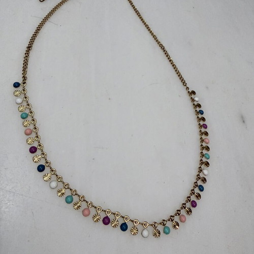 Spectre Lumineux stainless steel necklace with colorful beads