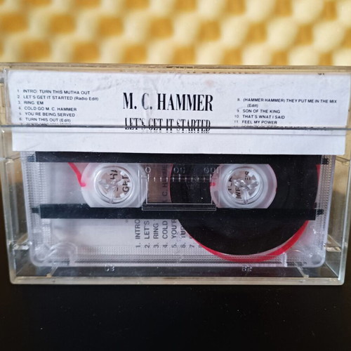 M.C. Hammer Let's Get It Started audio album used, cassette