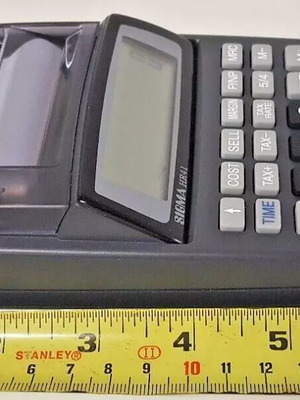 Sigma HR41 calculator used with printer, 12 digits
