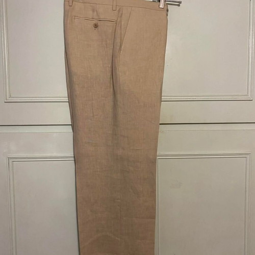 Bizzaro linen men's suit new, beige, size 58