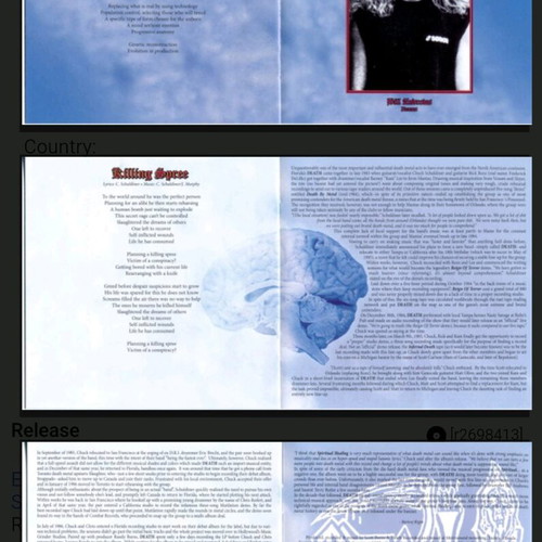 Death Spiritual Healing CD like new, metal