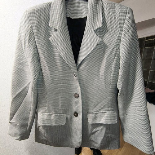 Gingham Houndstooth Blazer Black and White like new, size XS/S
