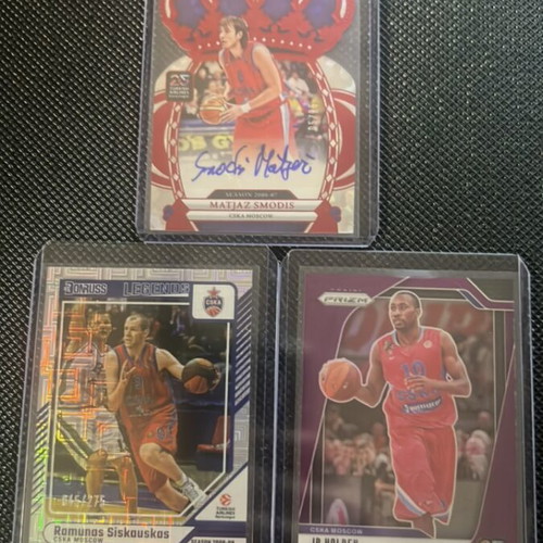 Cska Moscow Basketball Cards lot new