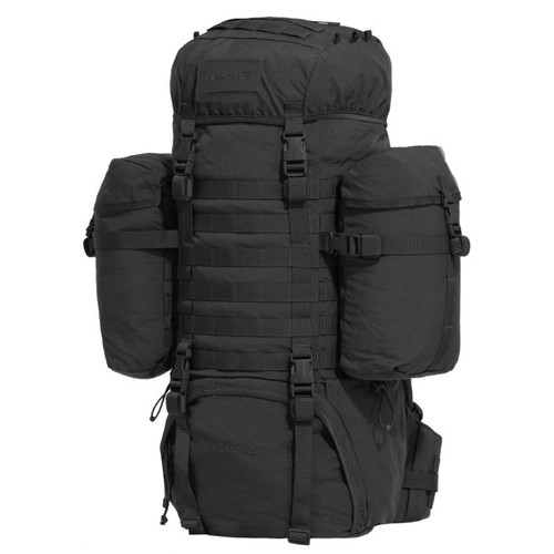 Pentagon Deos military backpack used, black 65lt