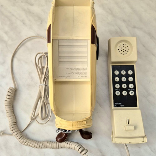 Vintage Golf Bag Telephone used, retro 1980s novelty phone