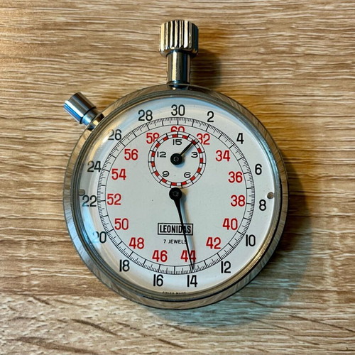 Leonidas/Heuer Vintage Chronograph manual winding like new