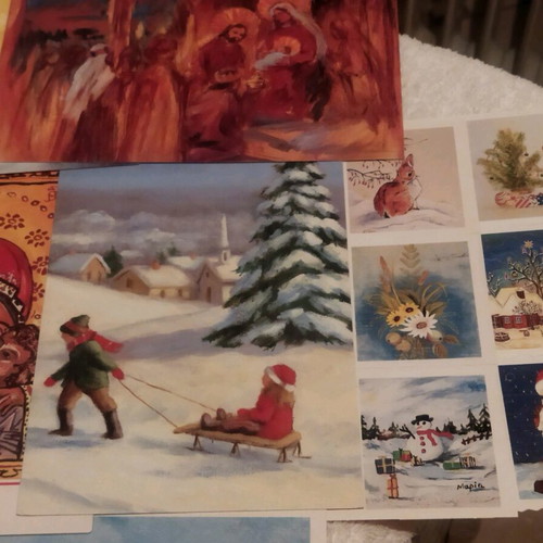 Christmas collectible cards new, pack of 9+6